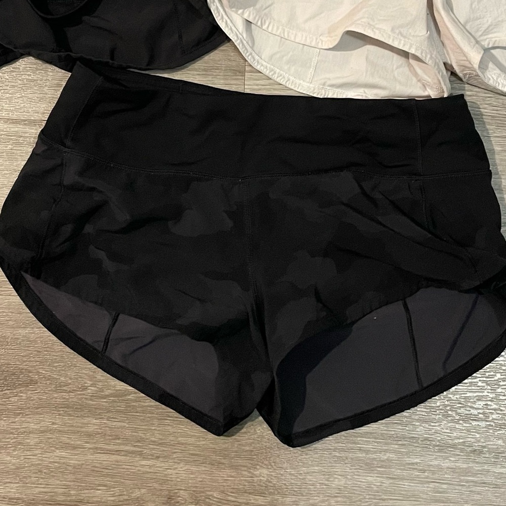 Lululemon Camo Speed Up Shorts
